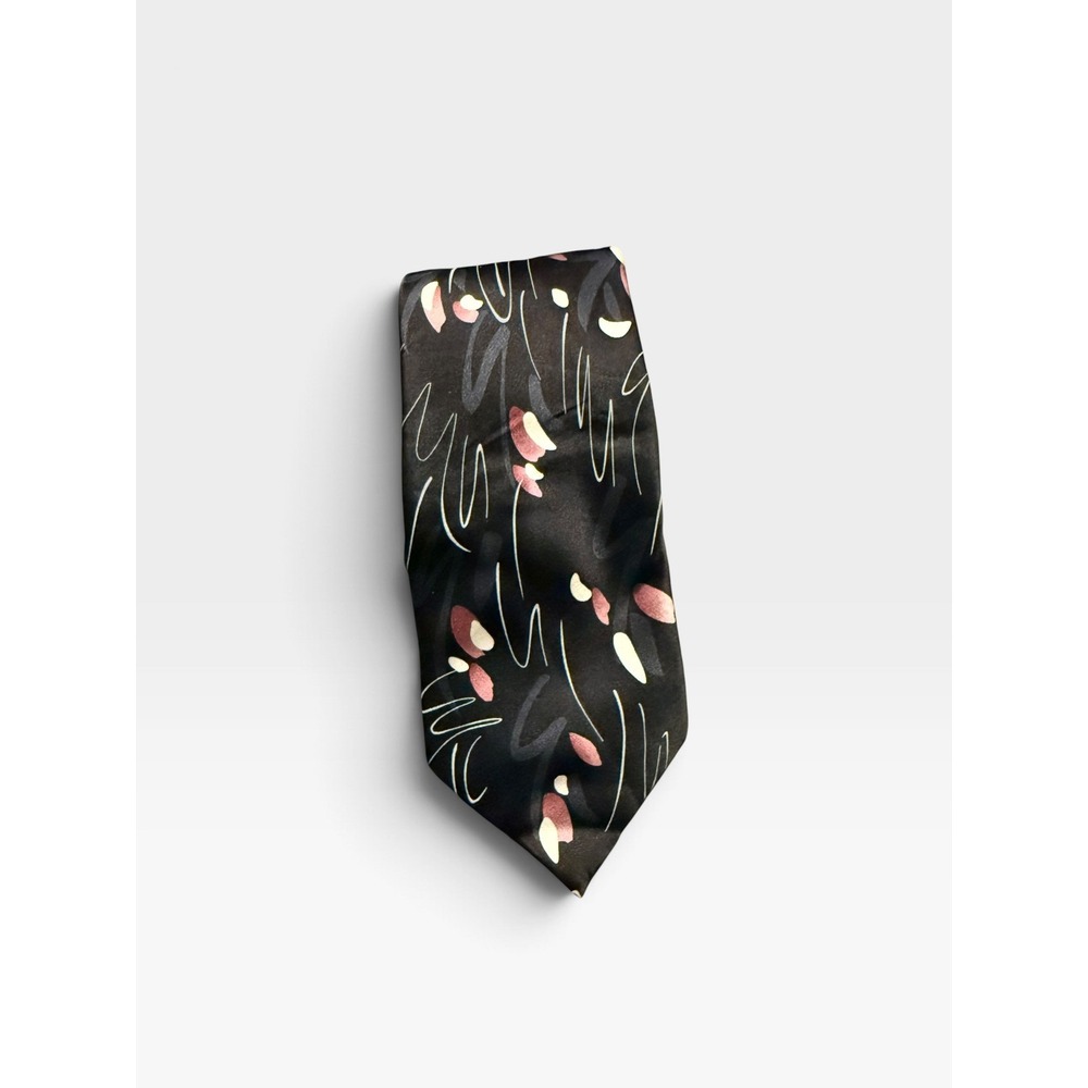 J. Garcia Big Bird Silk Tie Limited Edition Collection Forty-Seven Black Mauve
